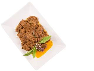 Malay Beef Rendang Dish
