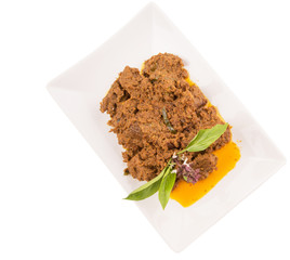 Malay Beef Rendang Dish