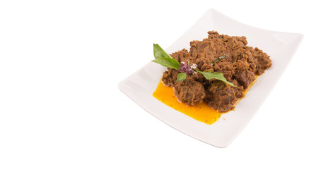 Malay Beef Rendang Dish