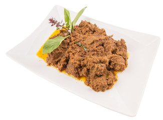 Malay Beef Rendang Dish