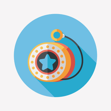 yo yo flat icon with long shadow,eps 10