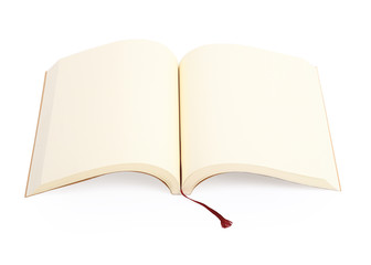 open book isolated on white background