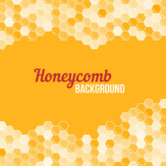 Orange honeycomb background.
