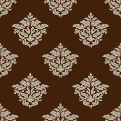 Retro ochre seamless pattern