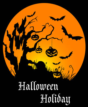 Halloween holiday poster