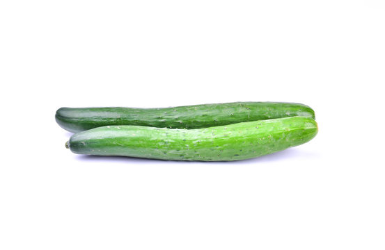 cucumber on a white screen