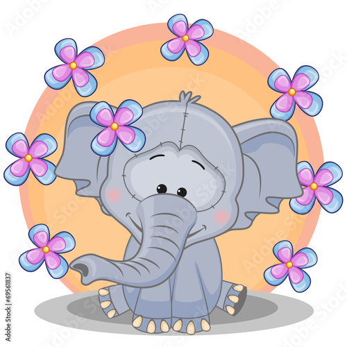 "Elephant with flowers" Stockfotos und lizenzfreie Vektoren auf Fotolia