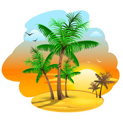 Sunset on the beatch