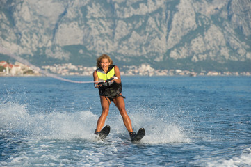 water skiing