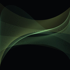 An abstract vector background of swirled lines and curves