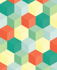 An abstract geometric vector background with blocks