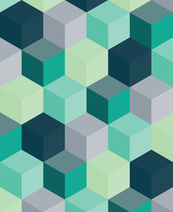 An abstract geometric vector background with blocks