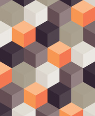 Naklejka premium An abstract geometric vector background with blocks
