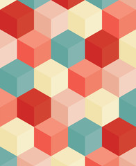 An abstract geometric vector background with blocks