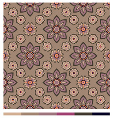 Seamless wallpaper patterns - floral series