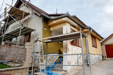 repaired rural house