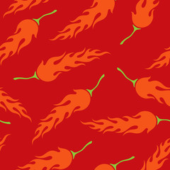 chili peppers pattern
