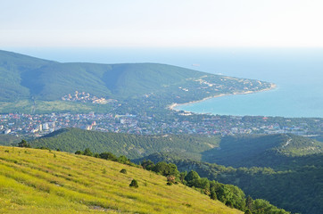 View of Cape Doob in Black Sea, Kabardinka, Russia