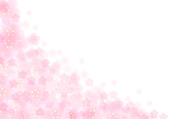 梅　年賀状　背景