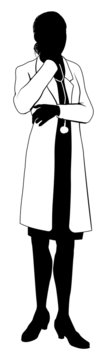 Female Doctor Silhouette