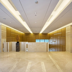 Modern office, corridor with top grade decoration