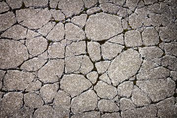 Cracked concrete texture