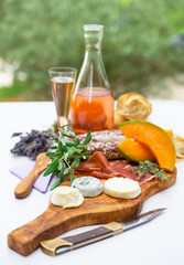 cheese- ham plate A la Provence