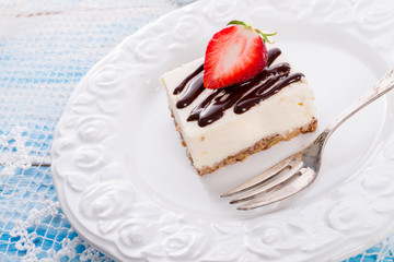 Strawberry Chocolate Cheesecake