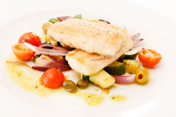 fish with vegetables
