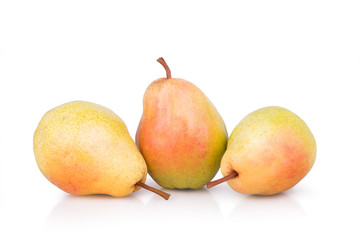 Three ripe juicy pears