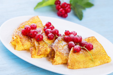 Pancakes on plate