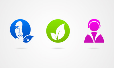 Business icon girl list health