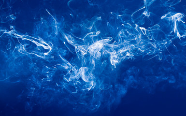 Abstract background with blue smoke
