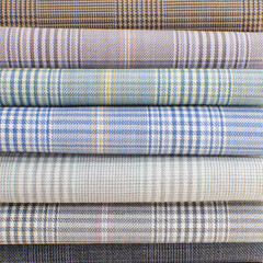 Selection of fabric close-up