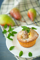 muffins with pear