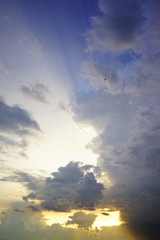 Storm clouds. The sky a background.