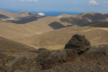 Landschaft auf der Insel Astypalea, Dodekanes, Griechenland