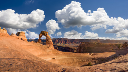 Delicate Arch Panorama, Late Afternoon View - 69575803