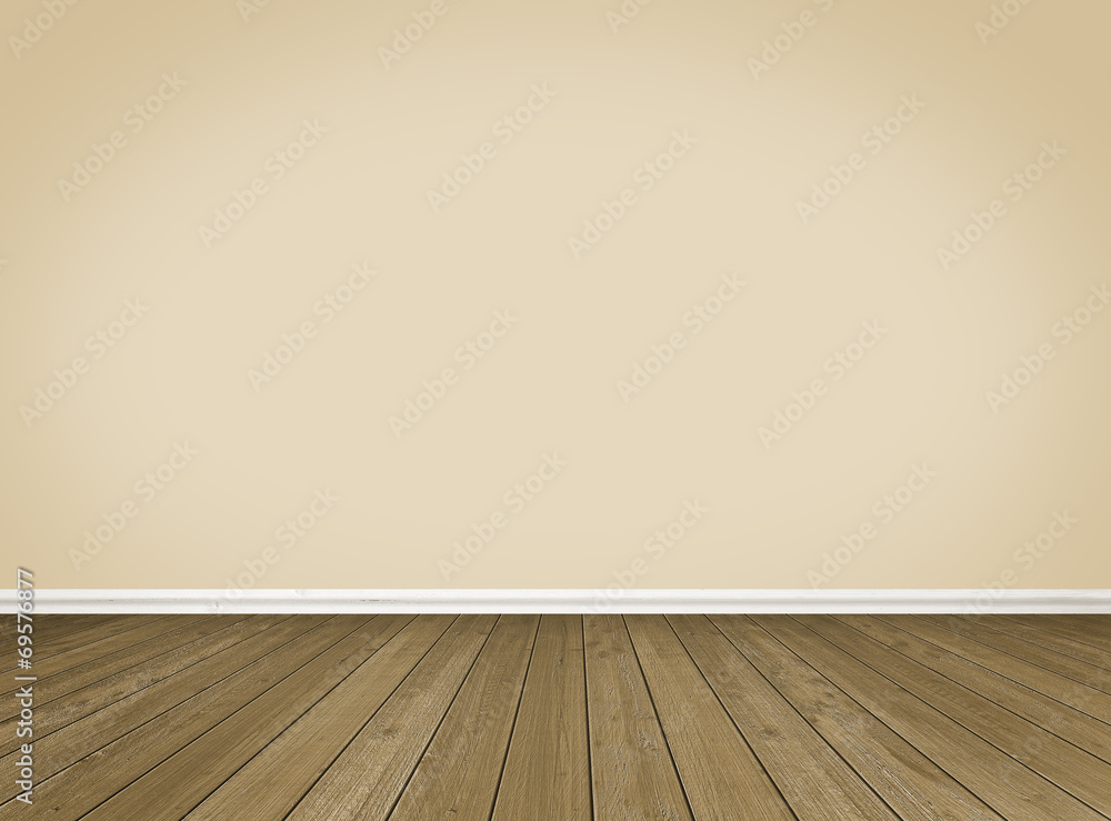 Poster Empty Room / Wooden Floor