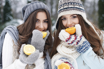 Eating natural vitamins in winter strengthens our resistance