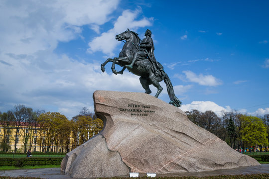 The Bronze Horseman. Saint-Petersburg, Russia