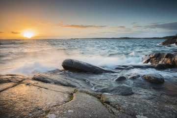Fototapeta premium Vackert landskap vid kusten
