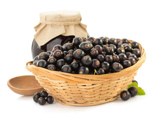 black currants on white
