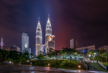 KLCC at night © azirull