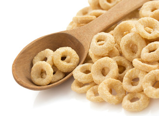 cereal rings  on white