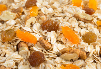 cereals muesli and raisins