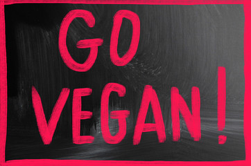 go vegan concept