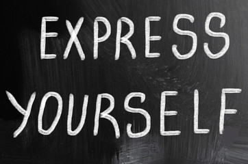 Obraz premium express yourself concept