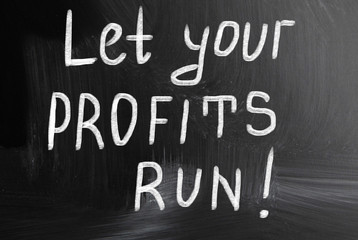Obraz premium let your profits run!