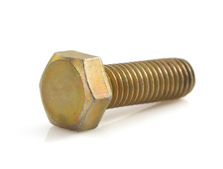 metal bolts tool  on white